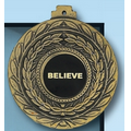 2.5" Multiple Wreath Medal w/ 7/8" Insert